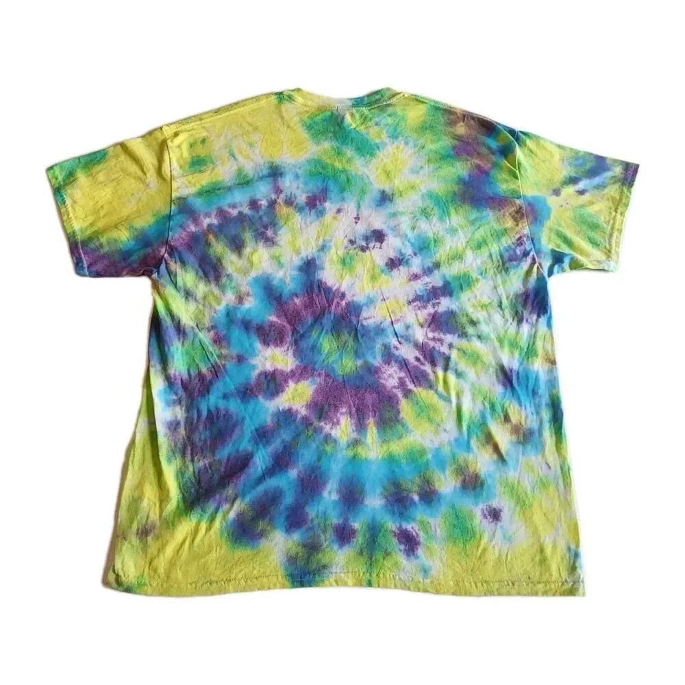 Vintage Tie-Dye Chevy Logo T-Shirt Men's XL USA Colorful